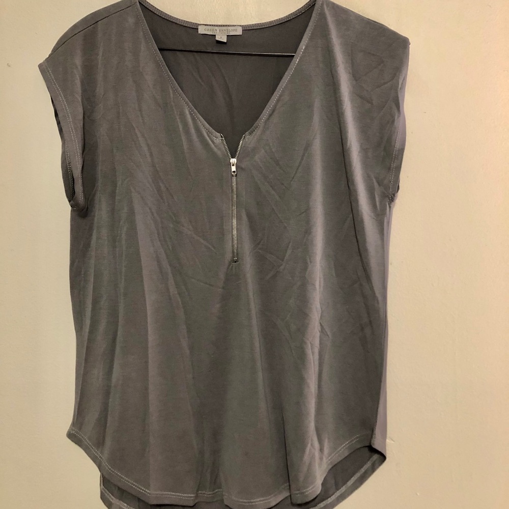 Gray shirt